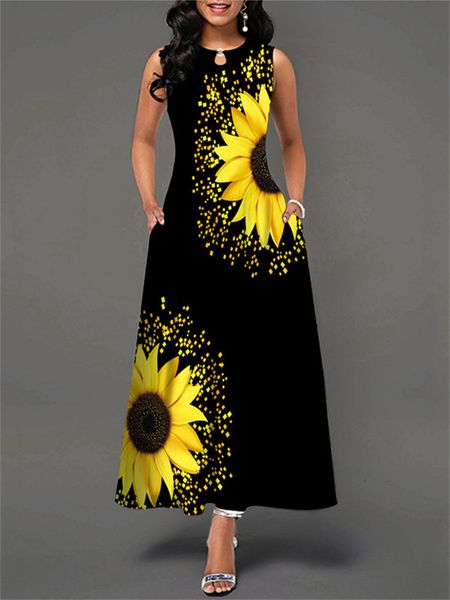 casual dresses summer women sunflower print sundress sleeveless hollow out o neck slim fashion big hem black long vestidos 230427, Black;gray
casual dresses summer women sunflower print sundress sleeveless hollow out o neck slim fashion big hem black long vestidos 230427, Black;gray