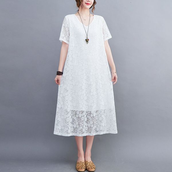 casual dresses 2023 summer women's dress oversize vintage fashion solid lace short sleeve office elegant ladies white black 230426, Black;gray
casual dresses 2023 summer women's dress oversize vintage fashion solid lace short sleeve office elegant ladies white black 230426, Black;gray