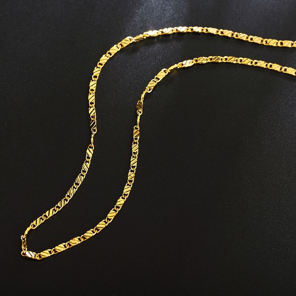 strands strings 4075cm 18k gold 925 sterling silver charm 2mm flat chain necklaces for women men luxury fashion party wedding jewelry 230426, Black
strands strings 4075cm 18k gold 925 sterling silver charm 2mm flat chain necklaces for women men luxury fashion party wedding jewelry 230426, Black