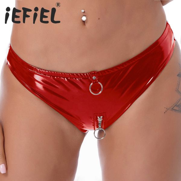 briefs panties women's briefs wet look patent leather underwear o ring zipper crotch low waist panties club party stage pole dancing co, Red;black
briefs panties women's briefs wet look patent leather underwear o ring zipper crotch low waist panties club party stage pole dancing co, Red;black