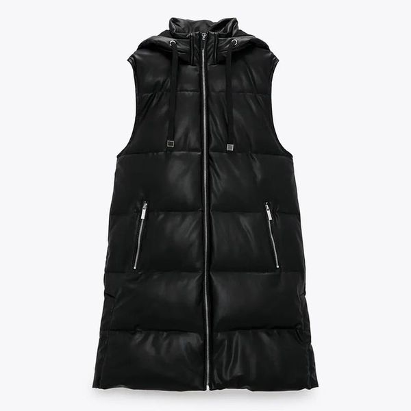 vests malina black hooded vests women fashion zipper pu leather coats women elegant long a line vests female ladies js, Black;white
vests malina black hooded vests women fashion zipper pu leather coats women elegant long a line vests female ladies js, Black;white