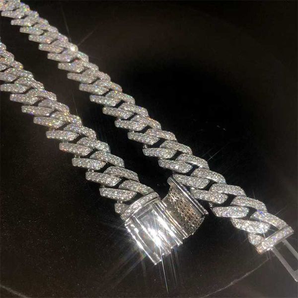 14mm fine hip hop jewelry diamond men necklace sterling silver fully vvs moissanite luxury cuban link chain
14mm fine hip hop jewelry diamond men necklace sterling silver fully vvs moissanite luxury cuban link chain