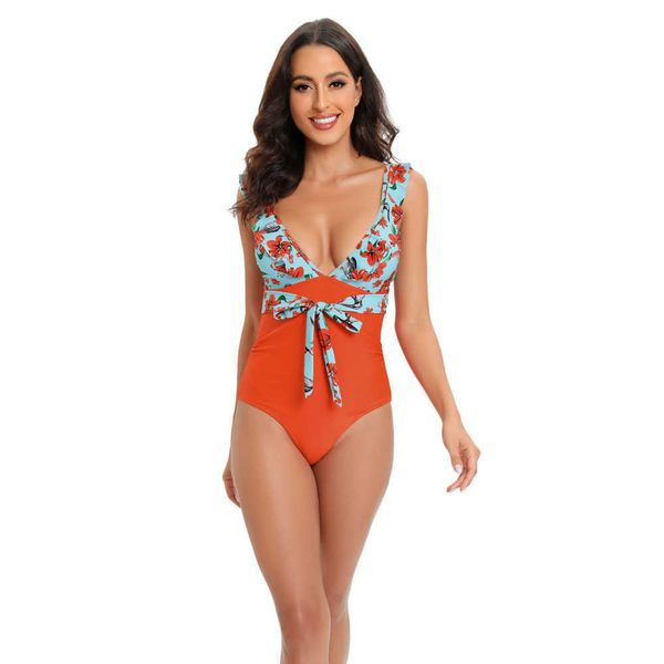 2023 new huarui one piece swimwear printed colored ruffle edge open back high waist pants women's swimwear
2023 new huarui one piece swimwear printed colored ruffle edge open back high waist pants women's swimwear