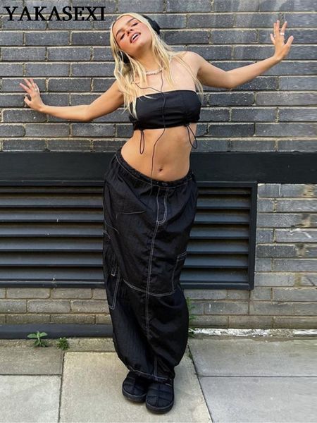 capris yakasexi 2022 y2k cargo skirt set women grunge maxi dress sets shirring ruched tube crop low waist baggi skirt streetwear, Black;white
capris yakasexi 2022 y2k cargo skirt set women grunge maxi dress sets shirring ruched tube crop low waist baggi skirt streetwear, Black;white