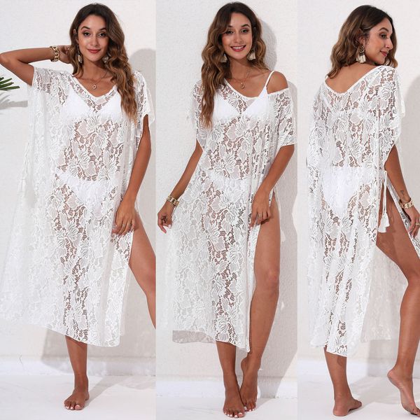 women's swimwear 2023 classic solid hollow out beach cover ups for women tunic summer holiday wear bikini coverup dress 230426, White;black
women's swimwear 2023 classic solid hollow out beach cover ups for women tunic summer holiday wear bikini coverup dress 230426, White;black