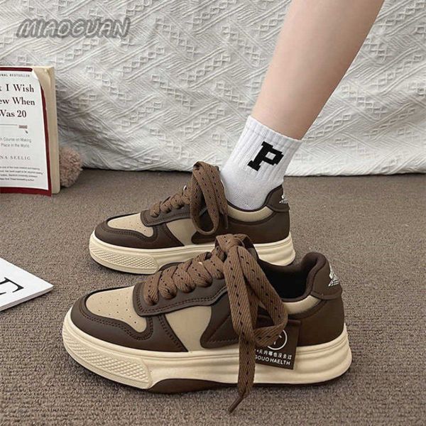 dress shoes board shoes womens sneakers muffin thick bottom khaki black white color matching fashion womens shoes casual sports shoes 230427
dress shoes board shoes womens sneakers muffin thick bottom khaki black white color matching fashion womens shoes casual sports shoes 230427