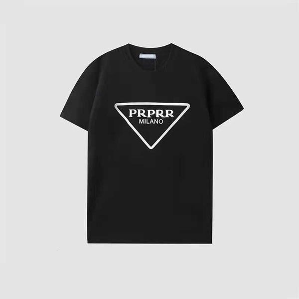 designer women's men's t-shirts cotton black and white classic triangle brand multiple styles wrinkle resistant breathable summer, White;black
designer women's men's t-shirts cotton black and white classic triangle brand multiple styles wrinkle resistant breathable summer, White;black