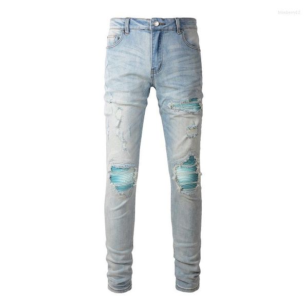 men's jeans mens street fashion style skinny ripped stretch damaged holes tie dye streetwear slim fit for men, Blue
men's jeans mens street fashion style skinny ripped stretch damaged holes tie dye streetwear slim fit for men, Blue