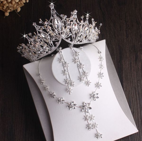 wedding jewelry sets baroque silver plated crystal leaf bridal jewelry sets crown tiaras choker necklace earring african beads jewelry set 2, Slivery;golden
wedding jewelry sets baroque silver plated crystal leaf bridal jewelry sets crown tiaras choker necklace earring african beads jewelry set 2, Slivery;golden