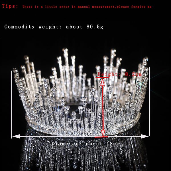 european and american round full circle bridal crown baroque pearl rhinestone crown studio wedding dress accessories bridal headwear ts-0130, Silver
european and american round full circle bridal crown baroque pearl rhinestone crown studio wedding dress accessories bridal headwear ts-0130, Silver