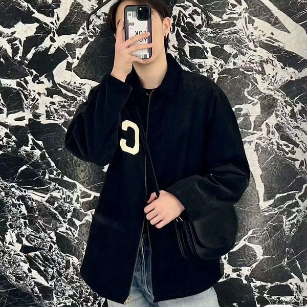 Woman Clothing Autumn Winter New 2023 Corduroy Cotton Cladding Polo Neck Jacket Coat Unisex Fashion Letter Embroidery Style, Black
Woman Clothing Autumn Winter New 2023 Corduroy Cotton Cladding Polo Neck Jacket Coat Unisex Fashion Letter Embroidery Style, Black