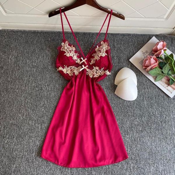 pyjamas lace nightdress womens satin sleepshirt mini nightgown summer spaghetti strap nightwear backless nighty gown home clothing 230427, Black;white
pyjamas lace nightdress womens satin sleepshirt mini nightgown summer spaghetti strap nightwear backless nighty gown home clothing 230427, Black;white
