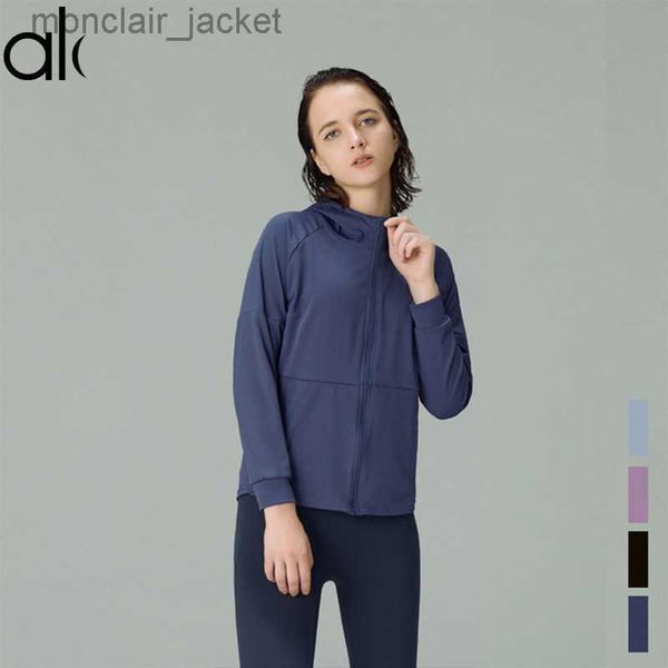 desginer alos yoga jacket women's suit fitness sports running leisure outdoor comfortable elastic soft hooded long sleeve coat, Black;brown
desginer alos yoga jacket women's suit fitness sports running leisure outdoor comfortable elastic soft hooded long sleeve coat, Black;brown