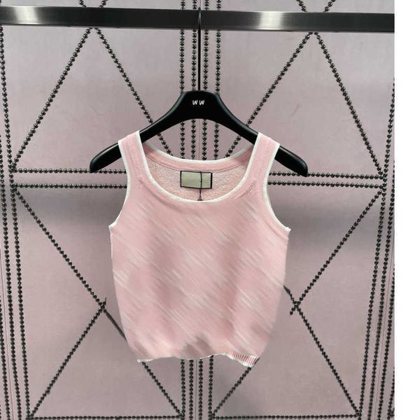 23ss vest camis womens designer clothing tank womens tanks camis jacquard monogram striped knitted suspender vest womens clothes a1, White
23ss vest camis womens designer clothing tank womens tanks camis jacquard monogram striped knitted suspender vest womens clothes a1, White