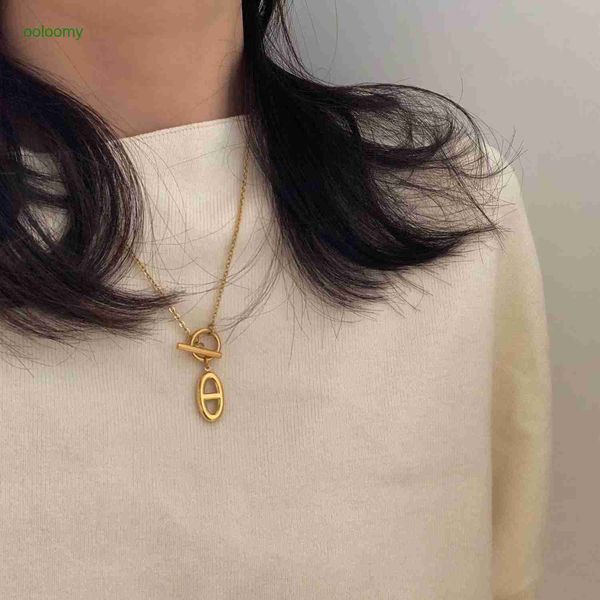 hemres designer necklace advanced classic pig nose ot long necklace sweater chain blogger recommends titanium steel french internet popular, Black
hemres designer necklace advanced classic pig nose ot long necklace sweater chain blogger recommends titanium steel french internet popular, Black