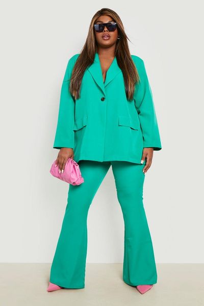 candy color green women pants suits set plus size girl blazer wide leg double breasted office lady party prom dress, Black;red
candy color green women pants suits set plus size girl blazer wide leg double breasted office lady party prom dress, Black;red