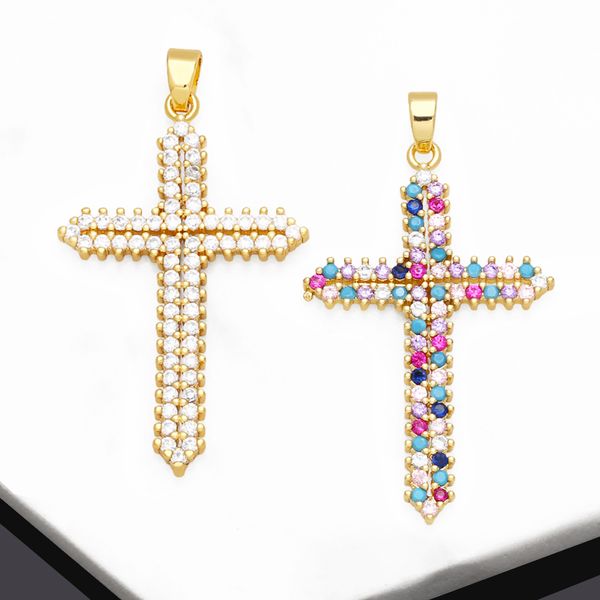 trendy big rainbow crystal cross pendant for necklace diy copper gold plated crucifix jewelry making supplies pdtb180, Bronze;silver
trendy big rainbow crystal cross pendant for necklace diy copper gold plated crucifix jewelry making supplies pdtb180, Bronze;silver