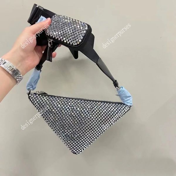 tz 5 colors classic designer triangle bag full diamond crystal trinity handbags women shoulder bag fashion shiny glowing handbag zipper clos
tz 5 colors classic designer triangle bag full diamond crystal trinity handbags women shoulder bag fashion shiny glowing handbag zipper clos