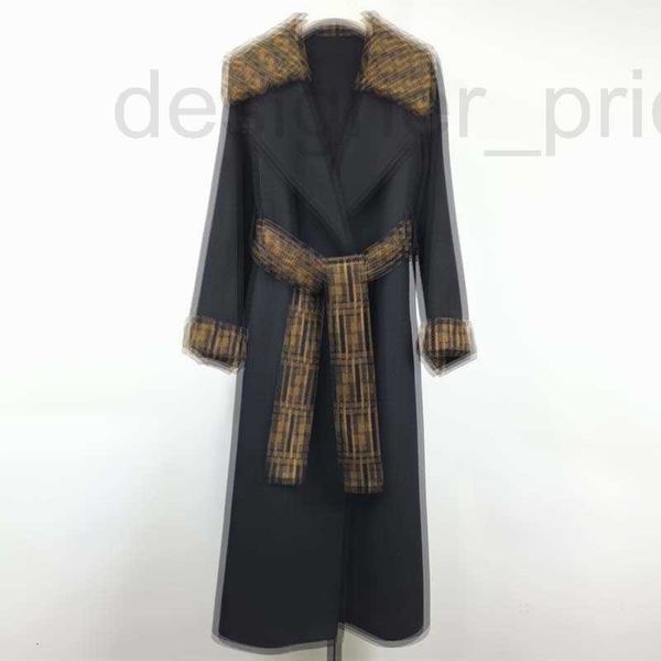 women's wool & blends designer new double sided cashmere coat high end style lapel with letter lace up i8n8, Black
women's wool & blends designer new double sided cashmere coat high end style lapel with letter lace up i8n8, Black