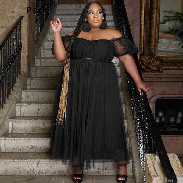 dresses perl 4xl plus size two piece women set outfits mesh off the shoulder+skirt suit perspective dress for ladies evening party wear, Black
dresses perl 4xl plus size two piece women set outfits mesh off the shoulder+skirt suit perspective dress for ladies evening party wear, Black