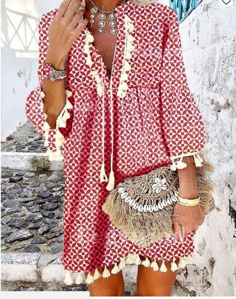 casual dresses spring vintage v neck tassel party dres elegant floral print 34 sleeve mini ladies summer beach 230426, Black;gray
casual dresses spring vintage v neck tassel party dres elegant floral print 34 sleeve mini ladies summer beach 230426, Black;gray