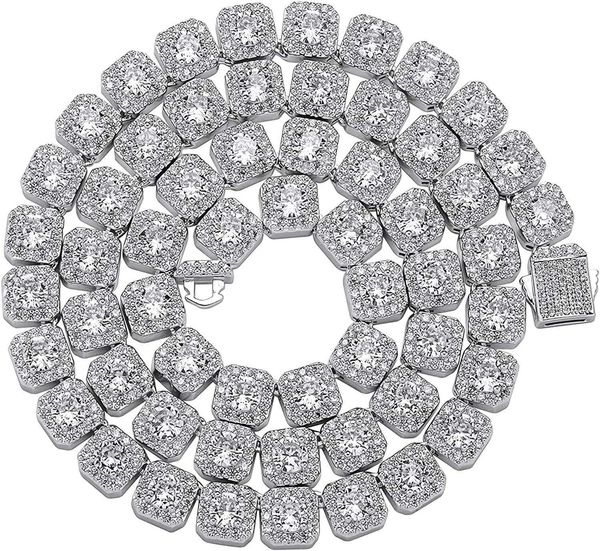 jinao 10mm s925 silve 18k gold plated ice crystal giant square shiny cubic moissanite tennis chain for men cubic bright stone, Silver
jinao 10mm s925 silve 18k gold plated ice crystal giant square shiny cubic moissanite tennis chain for men cubic bright stone, Silver