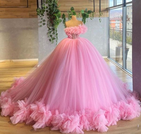 light pink ball gown quinceanera dresses 2023 tiered ruffles tulle women sweet 16 formal party robe de soiree elegant long prom gowns, Blue;red
light pink ball gown quinceanera dresses 2023 tiered ruffles tulle women sweet 16 formal party robe de soiree elegant long prom gowns, Blue;red
