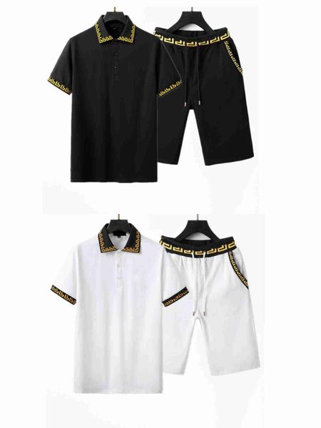 men's tracksuits designer sports suit slimming display lapel t-shirt casual fashion stripe pattern cotton brand spring and summer men&#, Gray
men's tracksuits designer sports suit slimming display lapel t-shirt casual fashion stripe pattern cotton brand spring and summer men&#, Gray