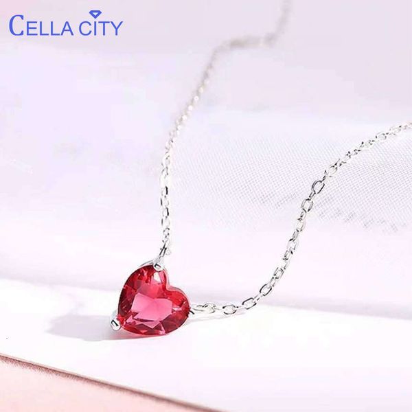 pendant necklaces cellacity 925 sterling silver necklace for women with heart shape ruby gemstones silver wedding gift wholesale fine jewelr
pendant necklaces cellacity 925 sterling silver necklace for women with heart shape ruby gemstones silver wedding gift wholesale fine jewelr