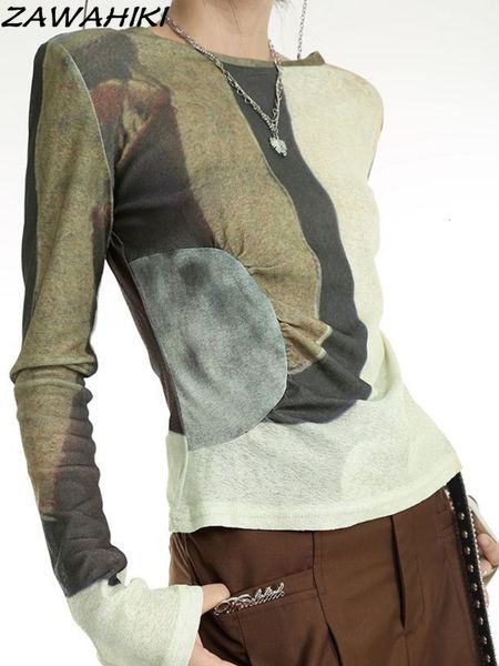 women's t-shirt y2k aesthetic clothes slim patchwork pullover sweatshirt fairy grunge long sleeve t-shirt 2000s e-girl chic streetwear, White
women's t-shirt y2k aesthetic clothes slim patchwork pullover sweatshirt fairy grunge long sleeve t-shirt 2000s e-girl chic streetwear, White
