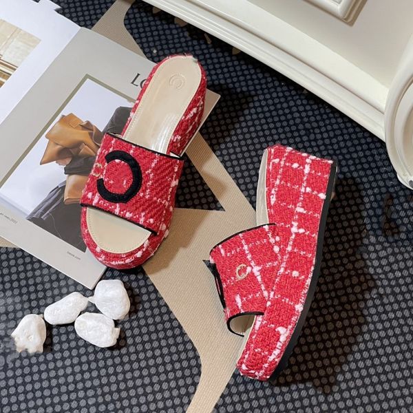women slippers tweed leather straw woven slides sandals slip on wedge flats fashion beach mule brand flip flops casual slides shoes platform, Black
women slippers tweed leather straw woven slides sandals slip on wedge flats fashion beach mule brand flip flops casual slides shoes platform, Black