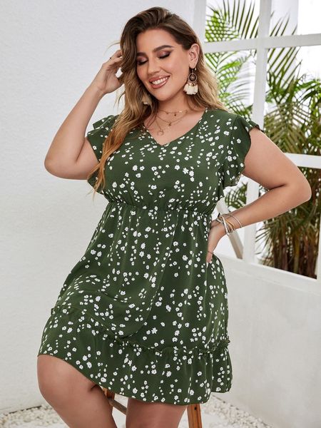 plus size dresses size 4xl green midi dres summer 2023 floral print large clothing sleeveless a line chic elegant casual party 230426, Black
plus size dresses size 4xl green midi dres summer 2023 floral print large clothing sleeveless a line chic elegant casual party 230426, Black
