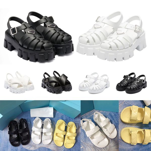 women foam rubber sandals prad monolith platform sandal soft lining leather concave convex sole white womens vintage beach shoes, Black
women foam rubber sandals prad monolith platform sandal soft lining leather concave convex sole white womens vintage beach shoes, Black