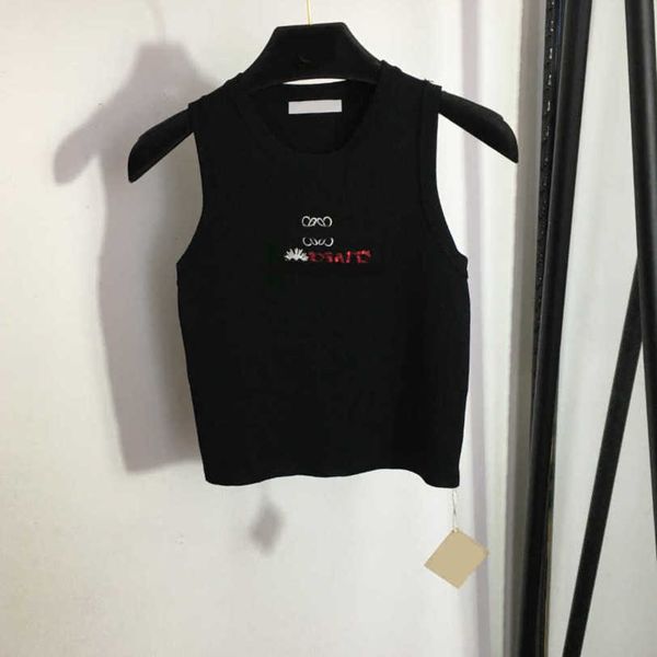23ss camis womens designer clothing tank womens tanks camis vest small black ball sequin embroidered monogram knitted vests womens clothes, White
23ss camis womens designer clothing tank womens tanks camis vest small black ball sequin embroidered monogram knitted vests womens clothes, White
