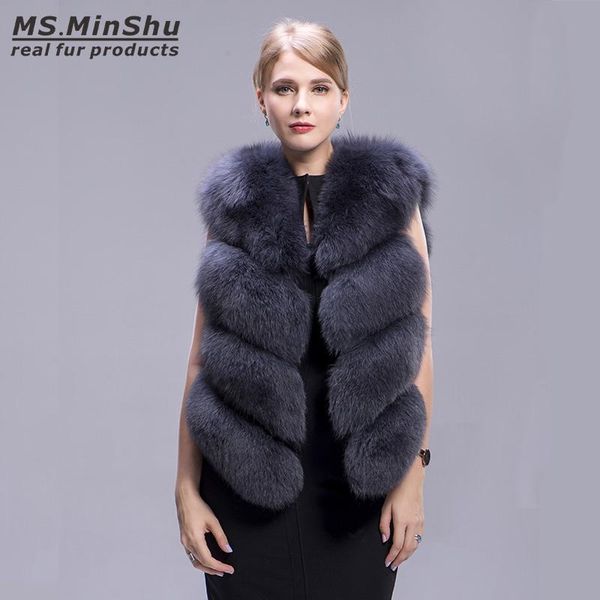 fur ms.minshu 100% real fox fur outwear female thick fox fur sleeveless vest natural fox fur vest winter gilet women, Black
fur ms.minshu 100% real fox fur outwear female thick fox fur sleeveless vest natural fox fur vest winter gilet women, Black