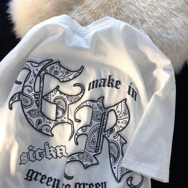 men s t shirts kemeja pria gotik musim panas kaus lengan pendek wanita preppy tren korea goth huruf all match longgar ceruk atasan streetwea, White;black
men s t shirts kemeja pria gotik musim panas kaus lengan pendek wanita preppy tren korea goth huruf all match longgar ceruk atasan streetwea, White;black