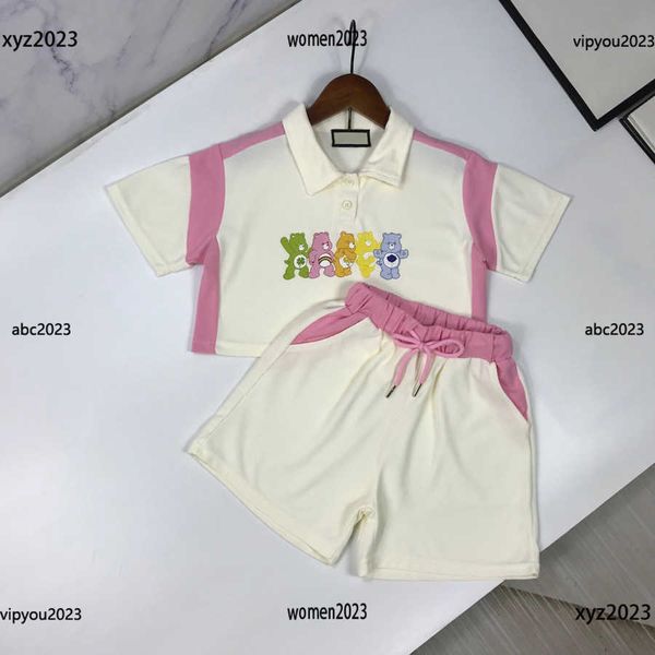 luxury summer outdoors tracksuits kids clothes child sets baby 2pcs polo neck short sleeved t-shirt and tie up color matching shorts, White
luxury summer outdoors tracksuits kids clothes child sets baby 2pcs polo neck short sleeved t-shirt and tie up color matching shorts, White