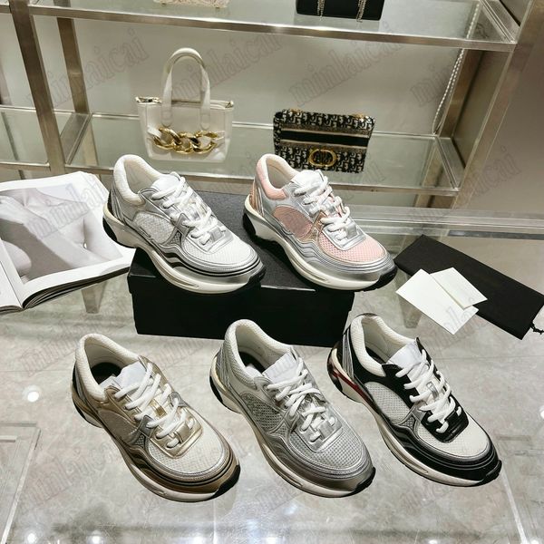 designer women's shoes 23c white silver metallic golden lace up flat sports runner trainer sneaker men's 2023 classic white mesh p, Black
designer women's shoes 23c white silver metallic golden lace up flat sports runner trainer sneaker men's 2023 classic white mesh p, Black