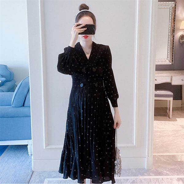 maternity dresses maternity clothes pregnancy dress for spring fashion turn collar dot pattern pleated long sleeve knee-length vestidos 2304, White
maternity dresses maternity clothes pregnancy dress for spring fashion turn collar dot pattern pleated long sleeve knee-length vestidos 2304, White
