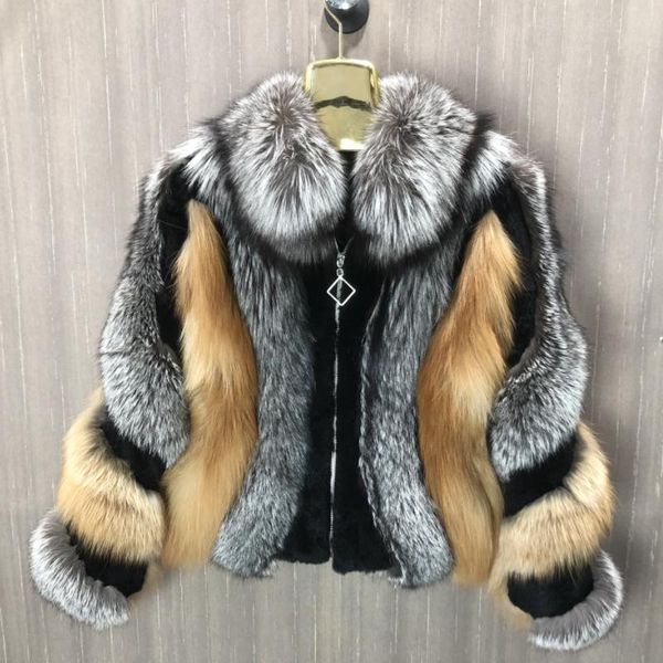 fur real fox fur jacket women's red fox fur jacket warm and fashionable in winter, Black
fur real fox fur jacket women's red fox fur jacket warm and fashionable in winter, Black