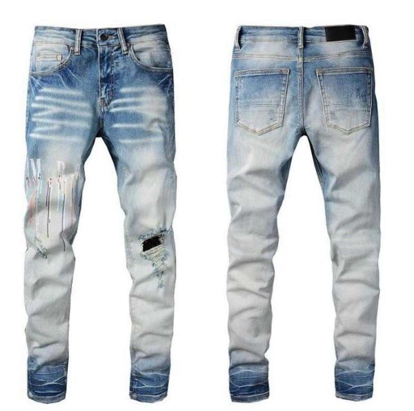 mens fashion hop 2023 denim embroidery pants holes trouser hip jeans distressed zipper designer trousers for male yh06, Blue
mens fashion hop 2023 denim embroidery pants holes trouser hip jeans distressed zipper designer trousers for male yh06, Blue