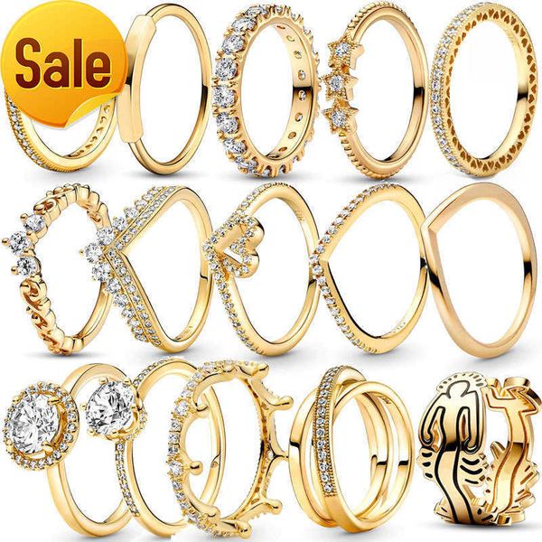 925 silver women fit pandora ring original heart crown fashion rings gold plated zircon sparkling princess bone, Slivery;golden
925 silver women fit pandora ring original heart crown fashion rings gold plated zircon sparkling princess bone, Slivery;golden