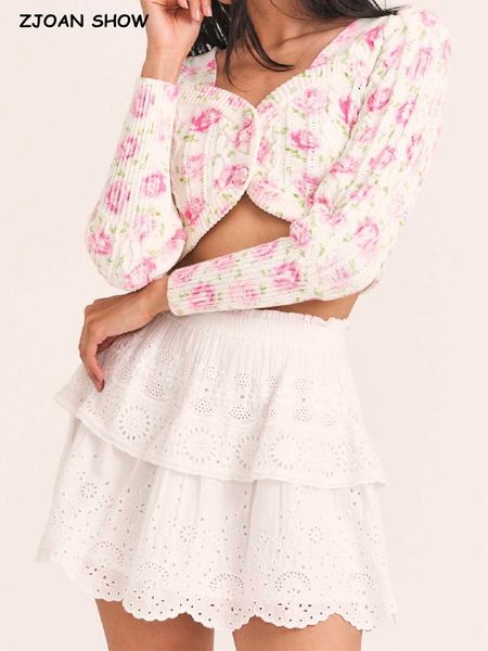sweaters 2022 autumn retro tiedye flower print cropped cardigan woman v neck puff long sleeve knitted sweater knitwear jumper, White;black
sweaters 2022 autumn retro tiedye flower print cropped cardigan woman v neck puff long sleeve knitted sweater knitwear jumper, White;black
