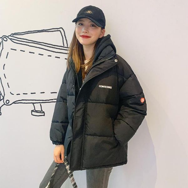 leather 2022 new winter jacket women oversized parkas coat fashion solid thick warm hooded cotton padded parka coat casual outwear, Black
leather 2022 new winter jacket women oversized parkas coat fashion solid thick warm hooded cotton padded parka coat casual outwear, Black