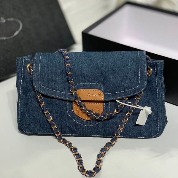 women deep blue flap large tote bag vintage stitching gold hardware outdoor shopping crossbody designer bag trend shoulder luxurys handbags
women deep blue flap large tote bag vintage stitching gold hardware outdoor shopping crossbody designer bag trend shoulder luxurys handbags