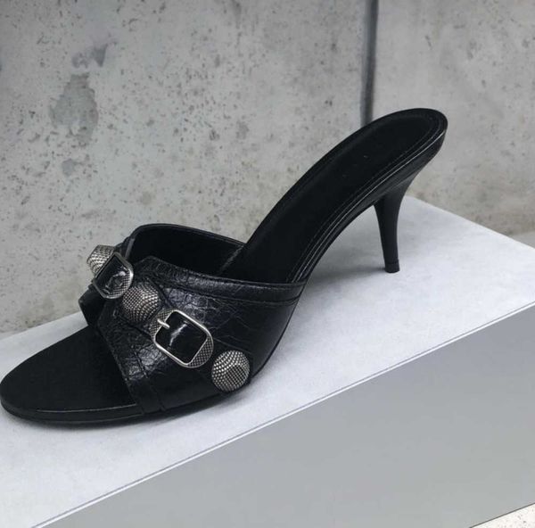 cagole black leather slipper mule sandals studded buckle embellished shoes slip on open rounded toes stiletto heel luxury designers shoes5
cagole black leather slipper mule sandals studded buckle embellished shoes slip on open rounded toes stiletto heel luxury designers shoes5