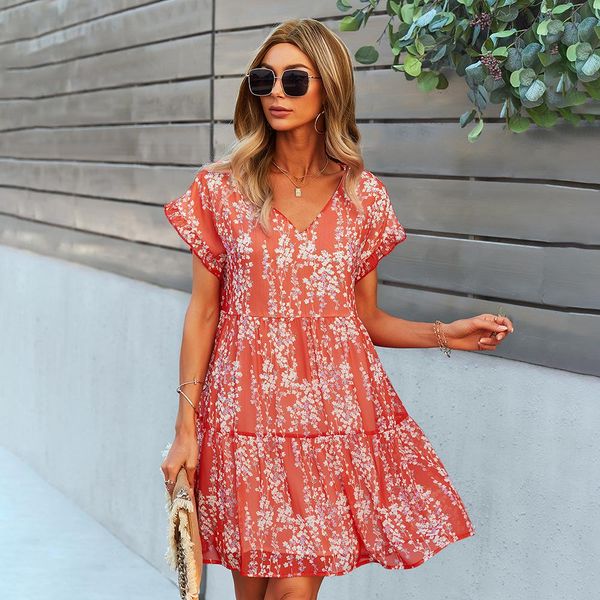 dresses women summer elegant dress casual aline above knee skirt for women vneck loose chiffon white floral short beach dress, Black;gray
dresses women summer elegant dress casual aline above knee skirt for women vneck loose chiffon white floral short beach dress, Black;gray