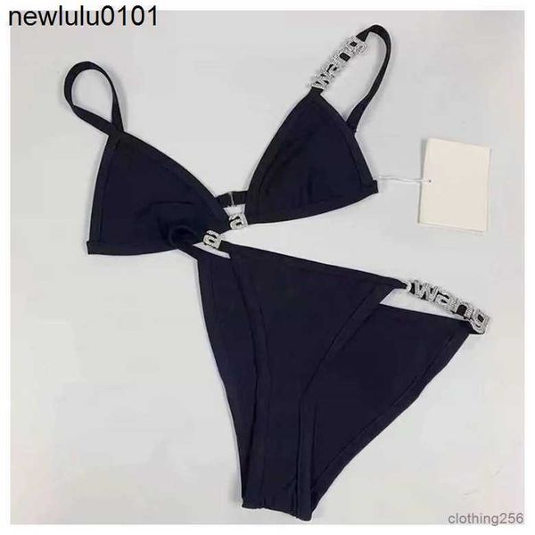 designer summer fashion swimwear a wang temperament beach bikini wonmen new crystal letter decorative rimless underwear swimsuit set01, White;black
designer summer fashion swimwear a wang temperament beach bikini wonmen new crystal letter decorative rimless underwear swimsuit set01, White;black