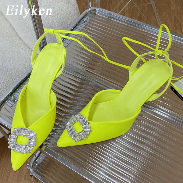 sandals eilyken new style pointed toe crystal diamond thin low heel summer fashion ladies ankle strap laceup party pumps shoes j230428, Black
sandals eilyken new style pointed toe crystal diamond thin low heel summer fashion ladies ankle strap laceup party pumps shoes j230428, Black