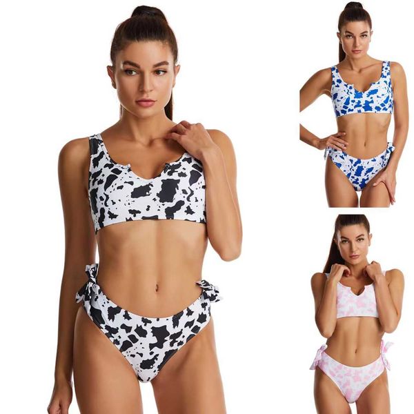 women 2023 swimwear new fashion v-neck cow bow print split swimwear women's sports bikini
women 2023 swimwear new fashion v-neck cow bow print split swimwear women's sports bikini